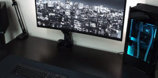 i7-8700 mini-itx build desk setup