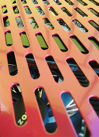 red silver s4 mini bottom panel