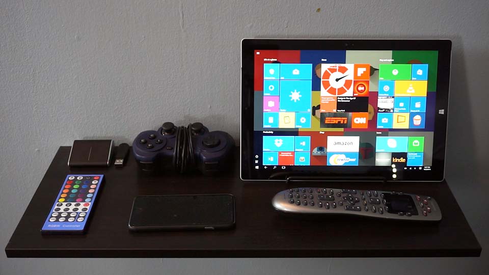 floating side desk with surface pro 3