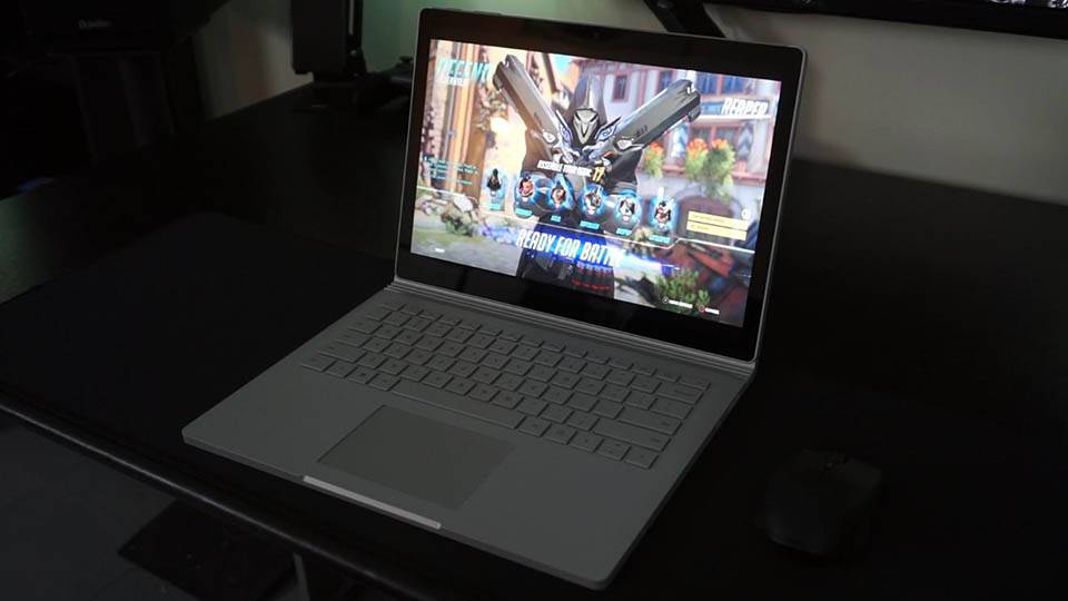 surface book 2 gaming performance